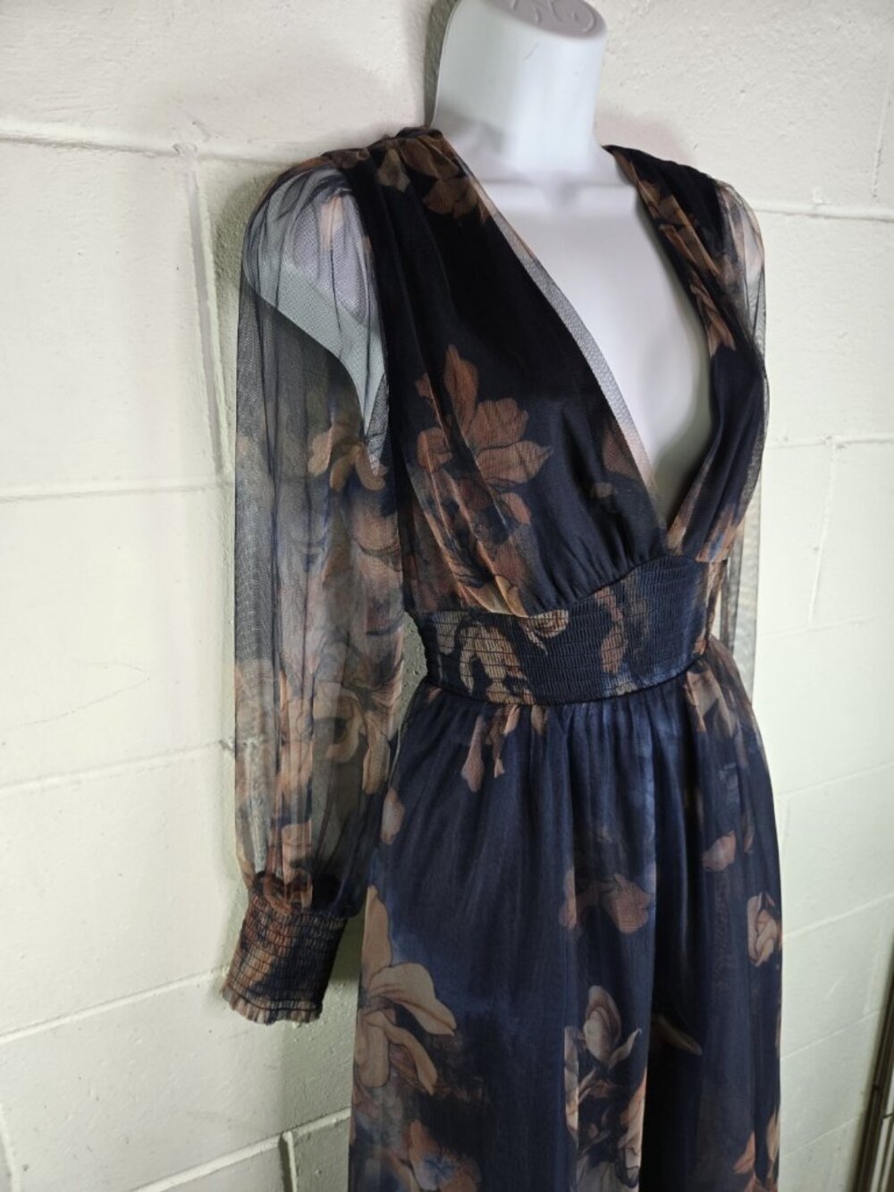 Baltic Born Layla Tulle Floral Maxi Formal Dress NEW - Picture 4 of 16